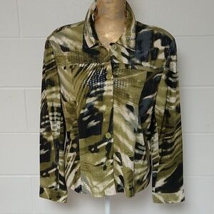 SOUTHERN LADY LIGHTWEIGHT POLY/SPANDEX CAMO SCUBA JACKET